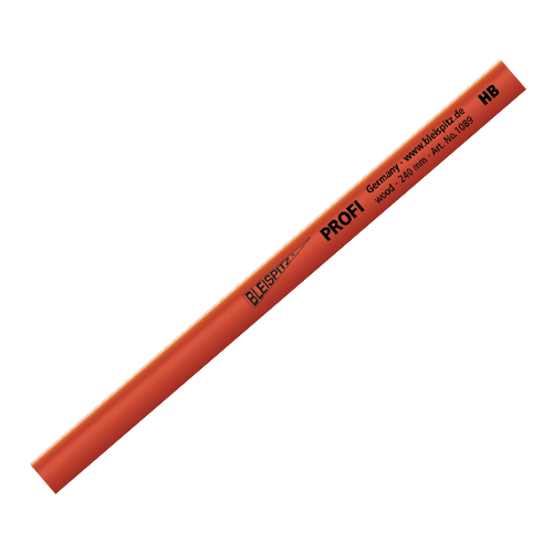 [블라이스피츠] 전문가용 목공 연필 목수 전용 프로피 카펜터 펜슬 17.5cm/24cm